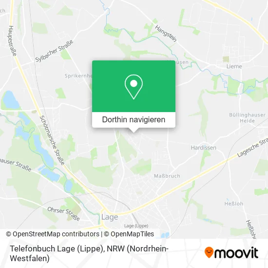 Telefonbuch Lage (Lippe) Karte