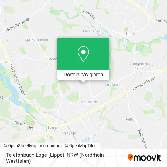 Telefonbuch Lage (Lippe) Karte