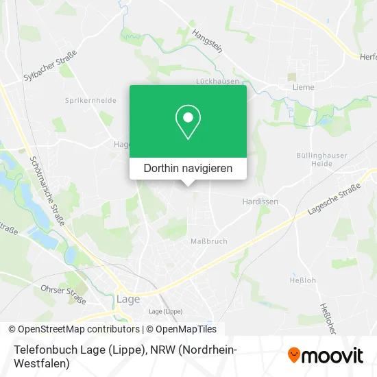 Telefonbuch Lage (Lippe) Karte