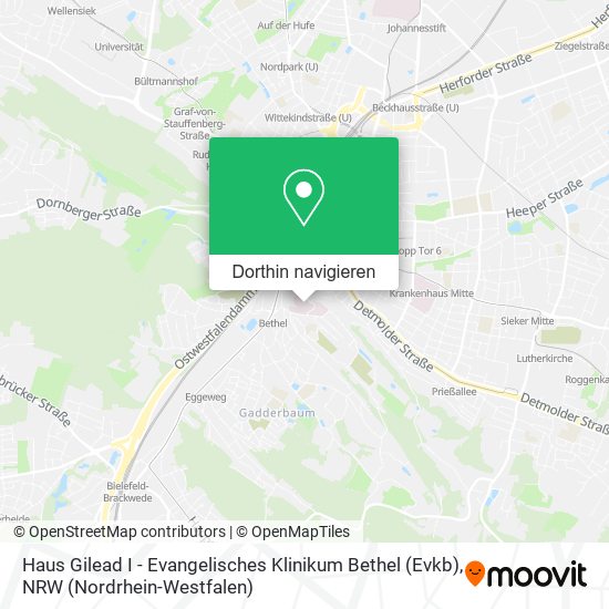 Haus Gilead I - Evangelisches Klinikum Bethel (Evkb) Karte
