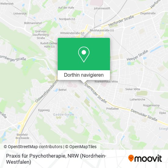 Praxis für Psychotherapie Karte