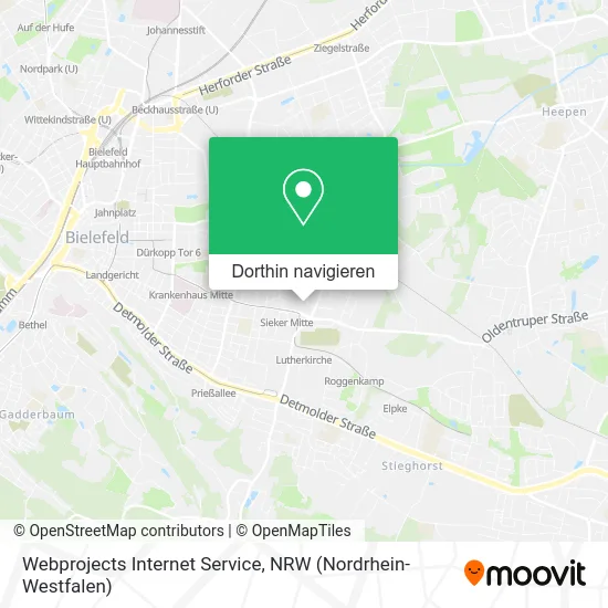 Webprojects Internet Service Karte