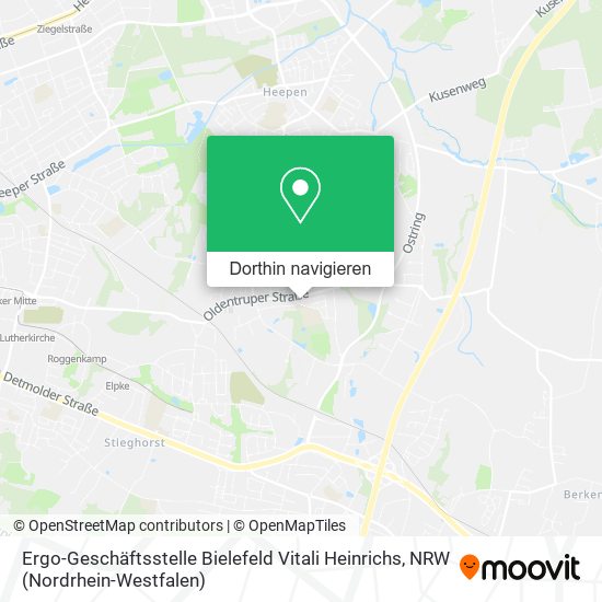 Ergo-Geschäftsstelle Bielefeld Vitali Heinrichs Karte