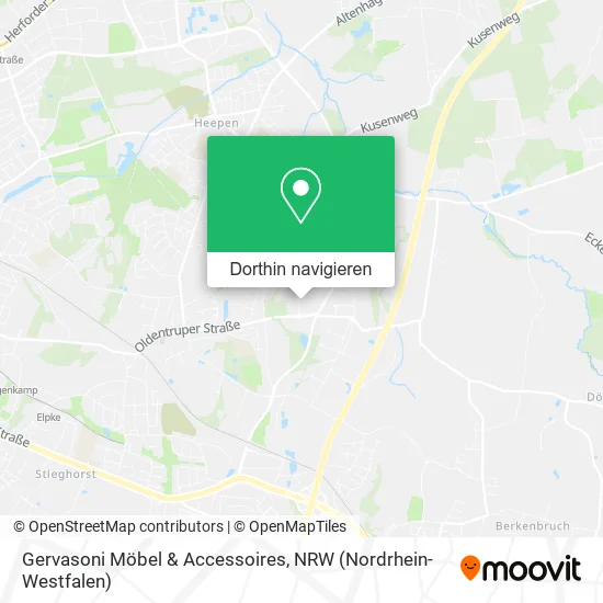 Gervasoni Möbel & Accessoires Karte