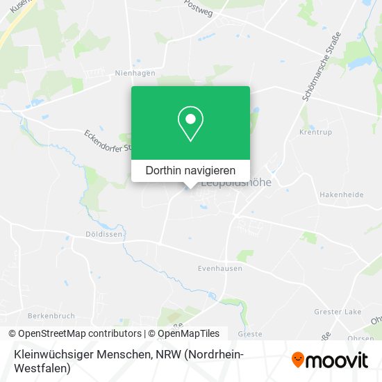 Kleinwüchsiger Menschen Karte