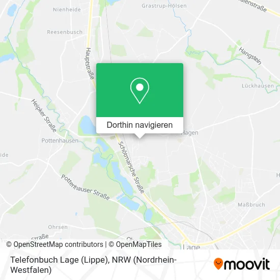 Telefonbuch Lage (Lippe) Karte