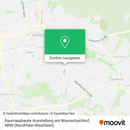 Raumausbeute Ausstellung am Wasserbachhof Karte
