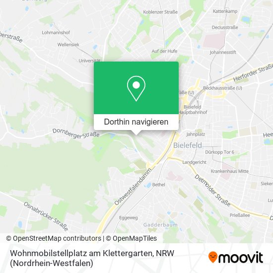 Wohnmobilstellplatz am Klettergarten Karte
