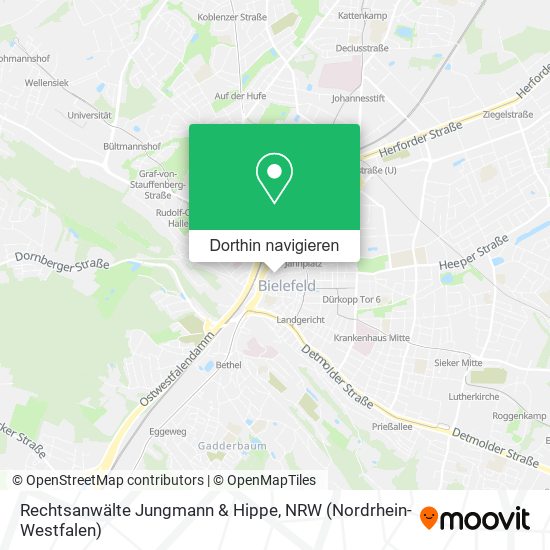 Rechtsanwälte Jungmann & Hippe Karte
