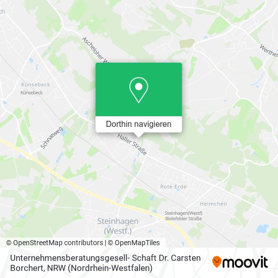 Unternehmensberatungsgesell- Schaft Dr. Carsten Borchert Karte