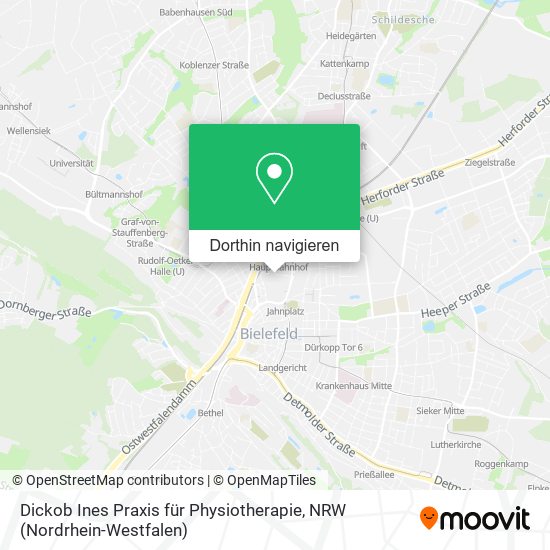 Dickob Ines Praxis für Physiotherapie Karte