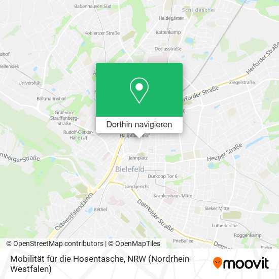 Mobilität für die Hosentasche Karte