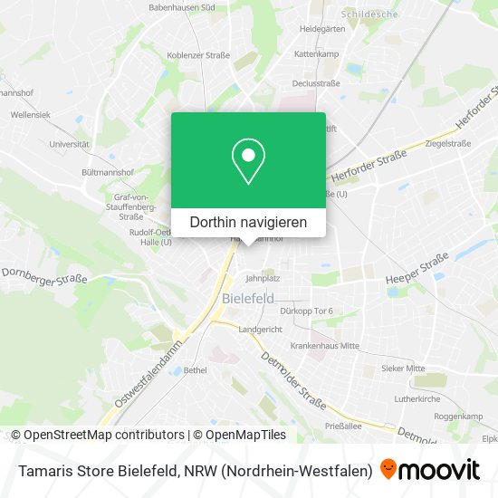 Tamaris Store Bielefeld Karte