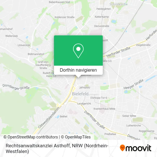 Rechtsanwaltskanzlei Asthoff Karte