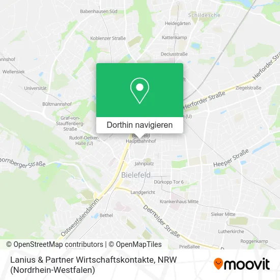 Lanius & Partner Wirtschaftskontakte Karte