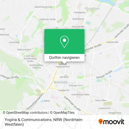 Yogina & Communications Karte