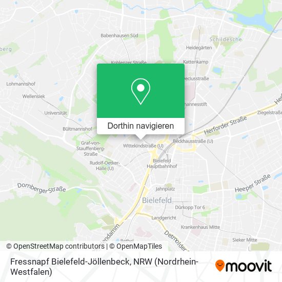 Fressnapf Bielefeld-Jöllenbeck Karte