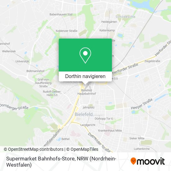 Supermarket Bahnhofs-Store Karte