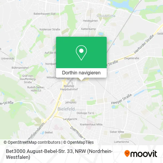 Bet3000 August-Bebel-Str. 33 Karte