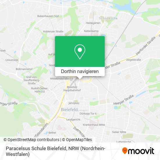 Paracelsus Schule Bielefeld Karte