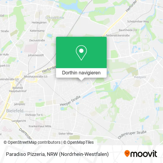 Paradiso Pizzeria Karte