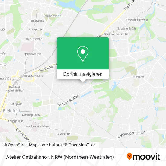 Atelier Ostbahnhof Karte