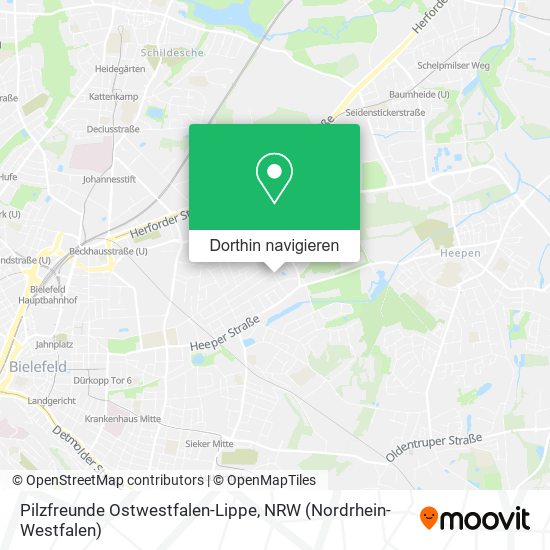 Pilzfreunde Ostwestfalen-Lippe Karte