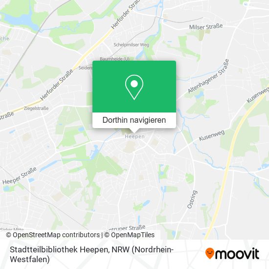 Stadtteilbibliothek Heepen Karte