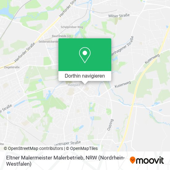 Eltner Malermeister Malerbetrieb Karte