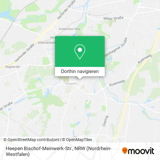Heepen Bischof-Meinwerk-Str. Karte