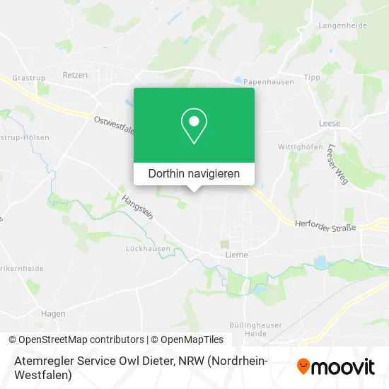 Atemregler Service Owl Dieter Karte