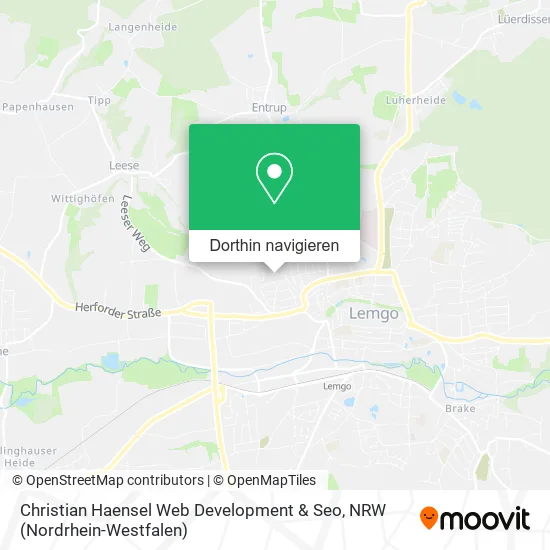 Christian Haensel Web Development & Seo Karte