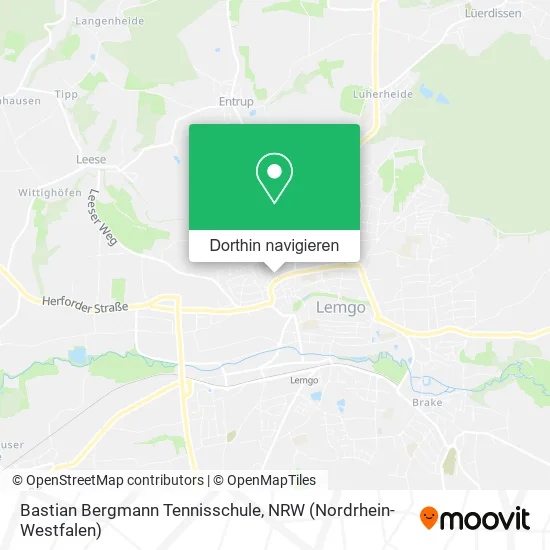 Bastian Bergmann Tennisschule Karte