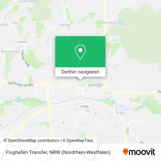 Flughafen Transfer Karte