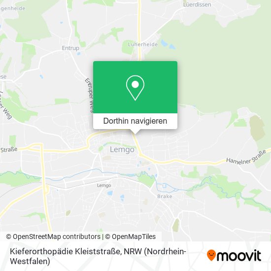Kieferorthopädie Kleiststraße Karte