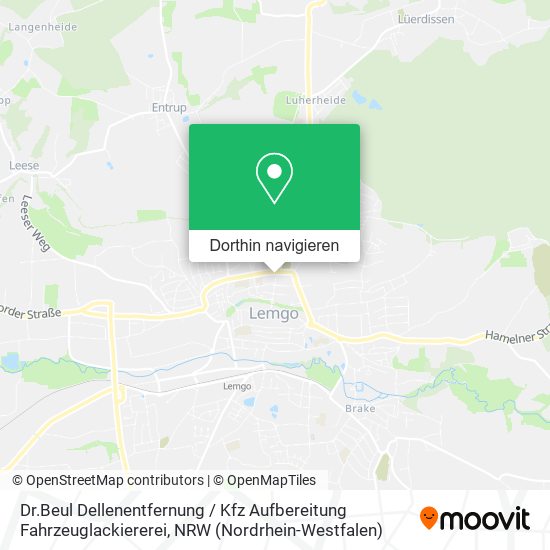 Dr.Beul Dellenentfernung / Kfz Aufbereitung Fahrzeuglackiererei Karte