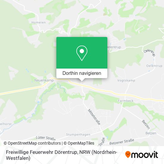 Freiwillige Feuerwehr Dörentrup Karte