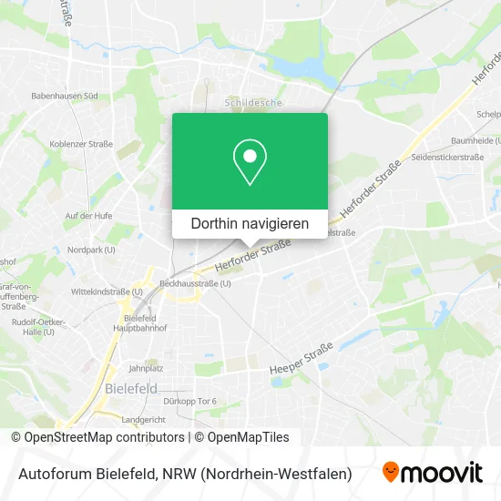 Autoforum Bielefeld Karte