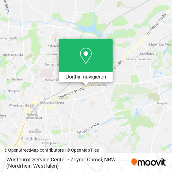 Wüstenrot Service Center - Zeynel Camci Karte