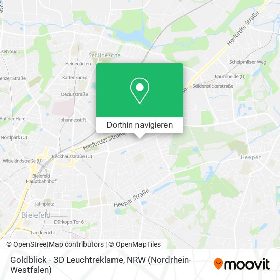 Goldblick - 3D Leuchtreklame Karte