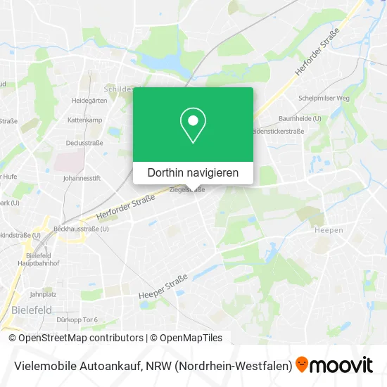 Vielemobile Autoankauf Karte