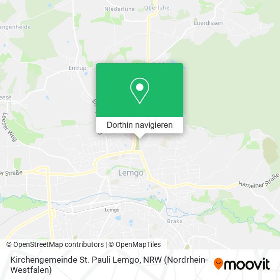 Kirchengemeinde St. Pauli Lemgo Karte