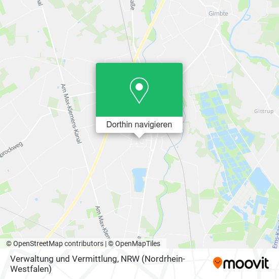 Verwaltung und Vermittlung Karte