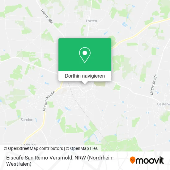 Eiscafe San Remo Versmold Karte