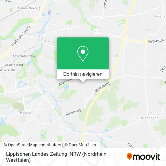 Lippischen Landes-Zeitung Karte