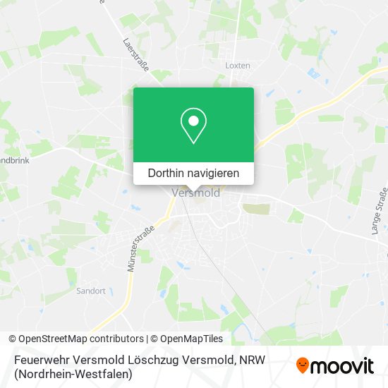 Feuerwehr Versmold Löschzug Versmold Karte