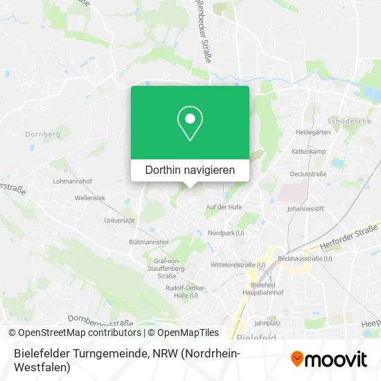 Bielefelder Turngemeinde Karte