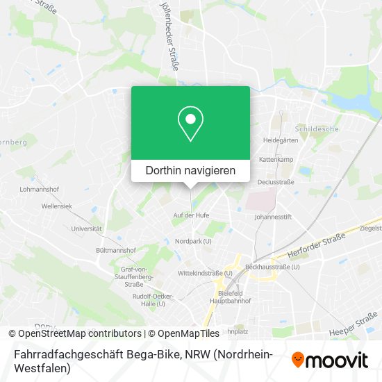 Fahrradfachgeschäft Bega-Bike Karte