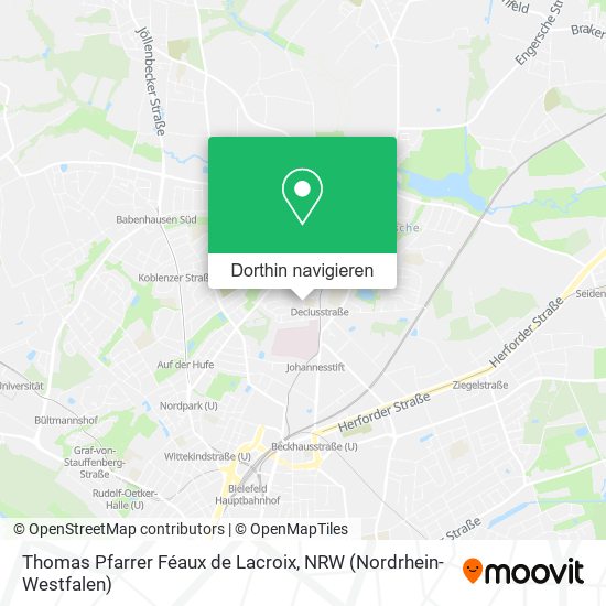Thomas Pfarrer Féaux de Lacroix Karte