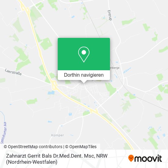 Zahnarzt Gerrit Bals Dr.Med.Dent. Msc Karte